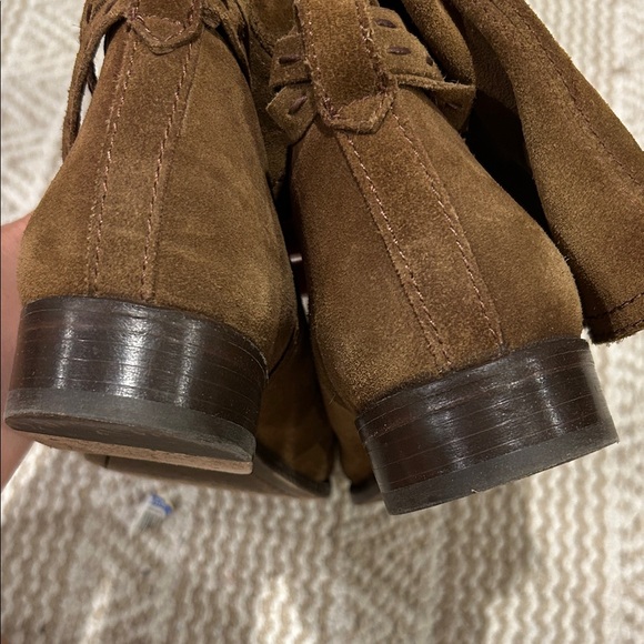 Frye Cara Brown Suede mid calf Boots - Picture 11 of 11